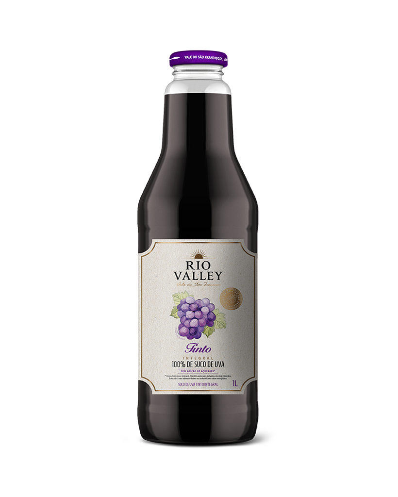 SUCO DE UVA TINTO INTEGRAL RIO VALLEY 1L