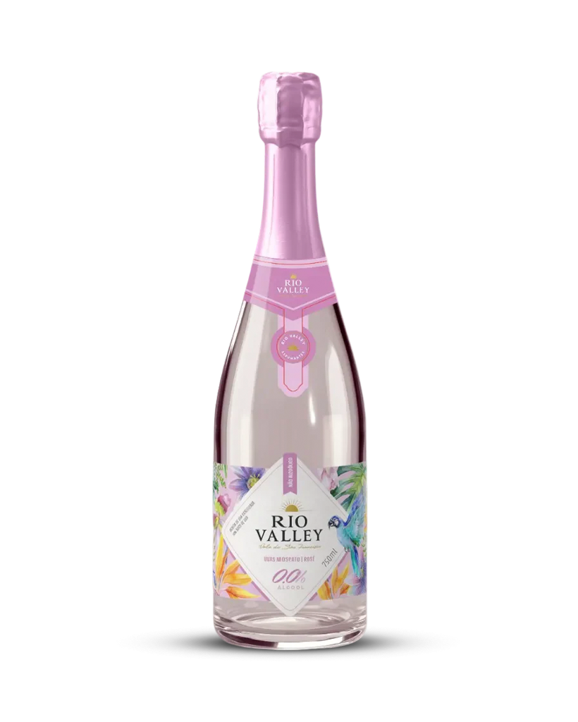 ESPUMANTE MOSCATO ROSE ZERO ALCOOL RIO VALLEY 750ML