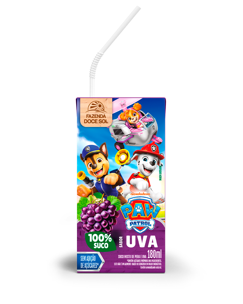 PATRULHA CANINA PERA E UVA 180ML