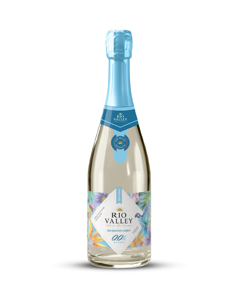 ESPUMANTE MOSCATO BRANCO ZERO ALCOOL RIO VALLEY 750ML